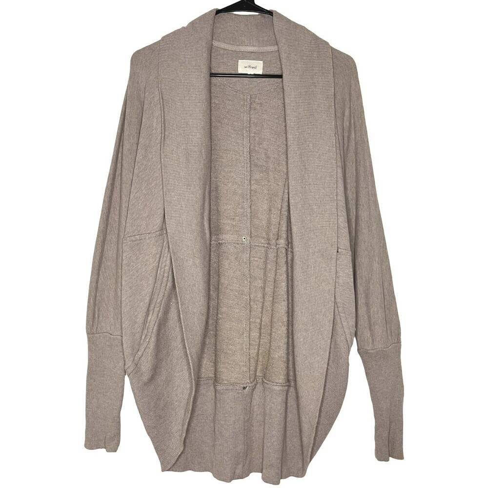 Wilfred Diderot Sweater Aritzia Womens Small Light Purple Open Coccoon Cardigan